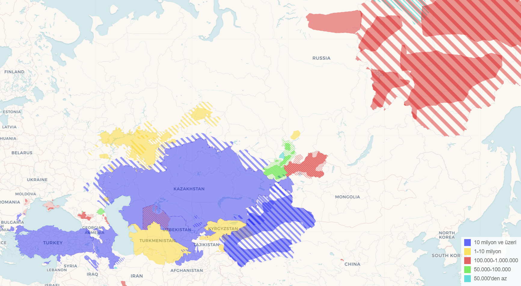 Turkic Languages By Number Of Speakers - Portal Of Turkic Languages